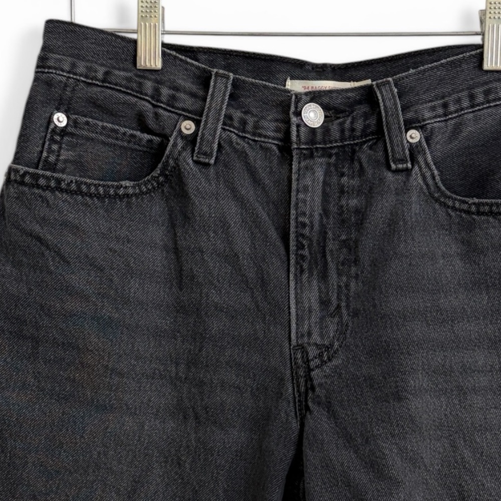 Levi’s 94 Baggy Shorts — Black Washed Denim Size 29 - Picture 2 of 7